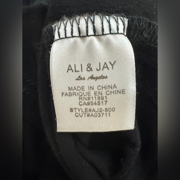 ALI & JAY Rayon Blend Elegant Pavilion Party Black Mini Dress Size Large G#33 - Picture 13 of 15